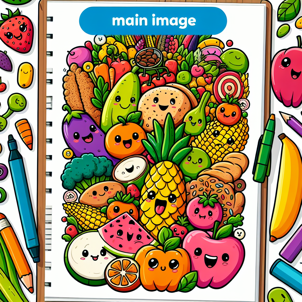 Kreativitas dalam Poster Makanan Sehat Kartun yang Menginspirasi Anak-anak