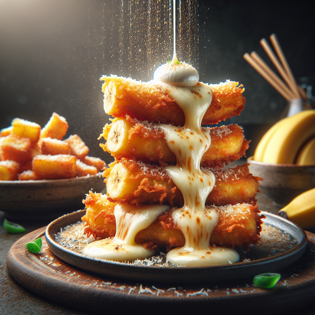 Kreasi Lezat: Pisang Goreng Renyah dengan Sentuhan Keju Mozarella yang